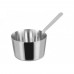 Winco DCWB-102S Stainless Steel 3-3/8 Diameter Mini Tapered Sauce Pan Serving Dish with Handle Winco DCWB-102S Stainless Steel 3-3/8 Diameter Mini Tapered Sauce Pan Serving Dish with Handle