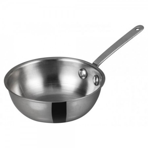 Winco DCWD-102S Stainless Steel 4 Diameter Mini Wok Serving Dish with Handle Winco DCWD-102S Stainless Steel 4 Diameter Mini Wok Serving Dish with Handle