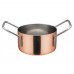 Winco DCWE-202C Copper Plated Steel 3-1/8 x 1-3/4 Mini Casserole Serving Dish with 2 Handles Winco DCWE-202C Copper Plated Steel 3-1/8 x 1-3/4 Mini Casserole Serving Dish with 2 Handles