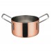 Winco DCWE-203C Copper Plated Steel 3-1/2 x 2 Mini Casserole Serving Dish with 2 Handles Winco DCWE-203C Copper Plated Steel 3-1/2 x 2 Mini Casserole Serving Dish with 2 Handles