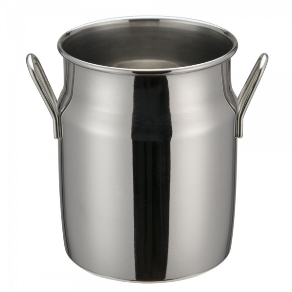 Winco DDSD-103S 3-1/8 x 4 Stainless Steel Mini Milk Can Creamer Winco DDSD-103S 3-1/8 x 4 Stainless Steel Mini Milk Can Creamer