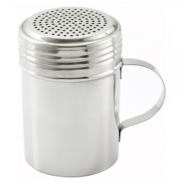 Winco DRG-10 10 oz. Stainless Steel Shaker with Handle Winco DRG-10 10 oz. Stainless Steel Shaker with Handle