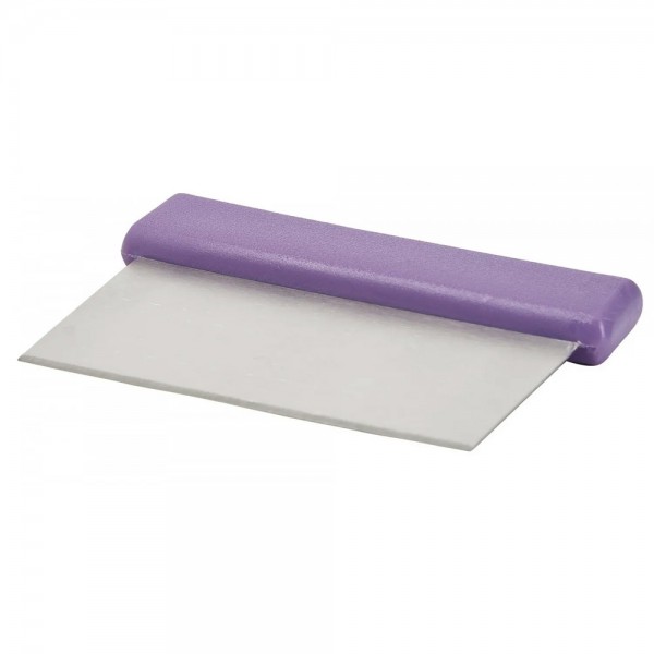 Winco DSC-2P 6 x 3 Allergen Free Purple Dough Scraper Winco DSC-2P 6 x 3 Allergen Free Purple Dough Scraper
