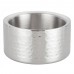 Winco DWCC-5H Double Walled Hammered Finish Wine Coasters