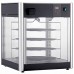 Winco EDM-1K 24 Black Single Door Countertop Heated Display Merchandiser - 120V