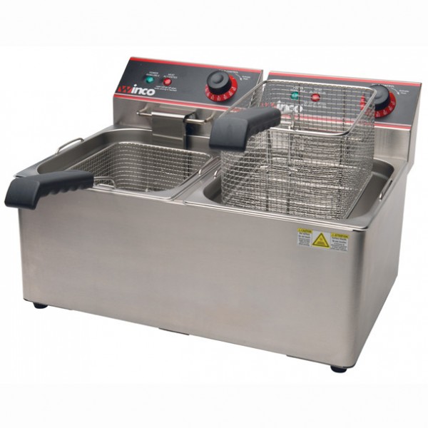 Winco EFS-32 Electric 32 lb. Twin Well Deep Fryer Winco EFS-32 Electric 32 lb. Twin Well Deep Fryer