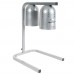 Winco EHL-2C Two Bulb Electric Silver Freestanding Heat Lamp - 120V, 500W