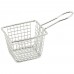Winco FBM-433T 4 Rectangular Stainless Steel Mini Fry Basket Winco FBM-433T 4 Rectangular Stainless Steel Mini Fry Basket