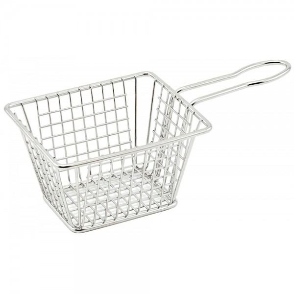 Winco FBM-544T 5 Rectangular Stainless Steel Fry Basket Winco FBM-544T 5 Rectangular Stainless Steel Fry Basket