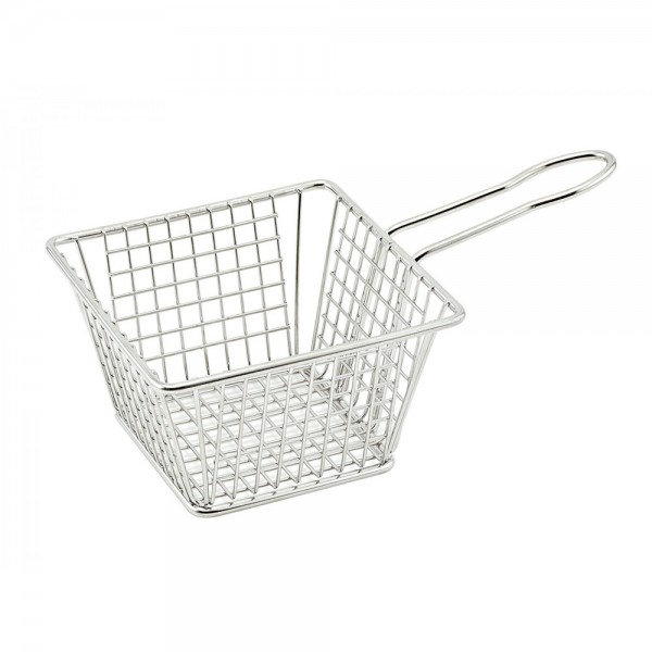 Winco FBM-554S 5 Square Stainless Steel Fry Basket Winco FBM-554S 5 Square Stainless Steel Fry Basket