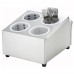 Winco FC-4H Four Hole Stainless Steel Flatware Cylinder Holder Winco FC-4H Four Hole Stainless Steel Flatware Cylinder Holder