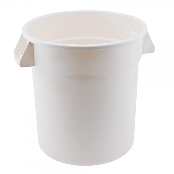 Winco FCW-10 Heavy Duty White Polyethylene 10 Gallon Container Winco FCW-10 Heavy Duty White Polyethylene 10 Gallon Container