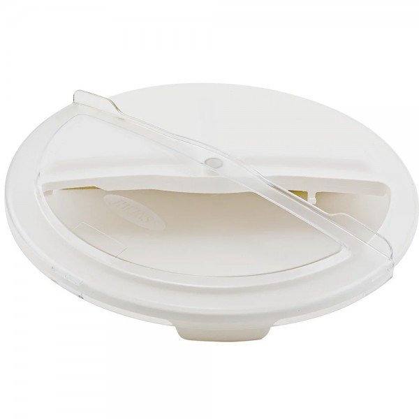 Winco FCW-10RC Rotating Lid for White Polypropylene Container 10 Gal Winco FCW-10RC Rotating Lid for White Polypropylene Container 10 Gal