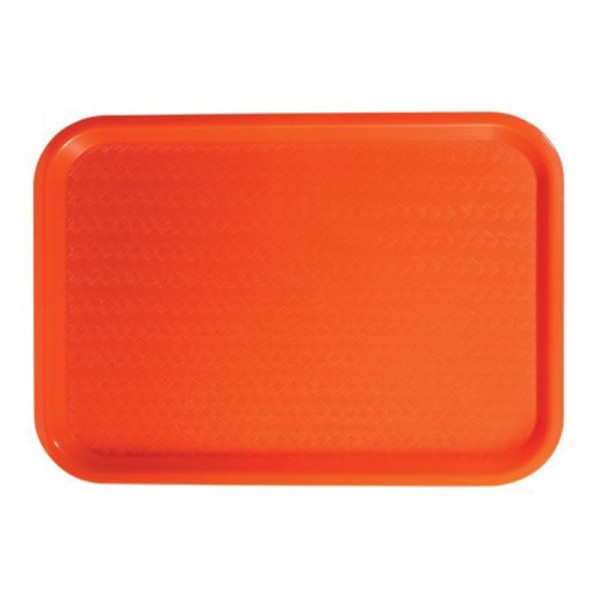 Winco FFT-1014O Orange Plastic Fast Food Tray, 10 x 14 Winco FFT-1014O Orange Plastic Fast Food Tray, 10 x 14