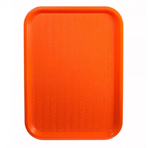 Winco FFT-1216O Orange Plastic Fast Food Tray, 12 x 16 Winco FFT-1216O Orange Plastic Fast Food Tray, 12 x 16