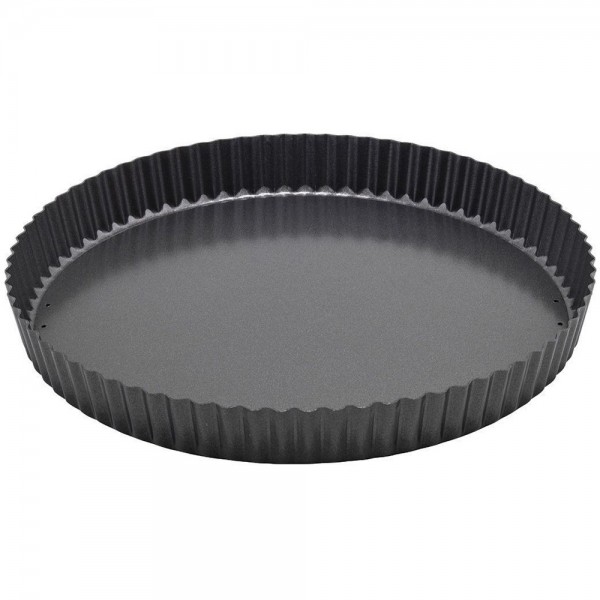 Winco FQP-12 12 Tart Quiche Pan Non-Stick Carbon Steel with Removable Bottom Winco FQP-12 12 Tart Quiche Pan Non-Stick Carbon Steel with Removable Bottom