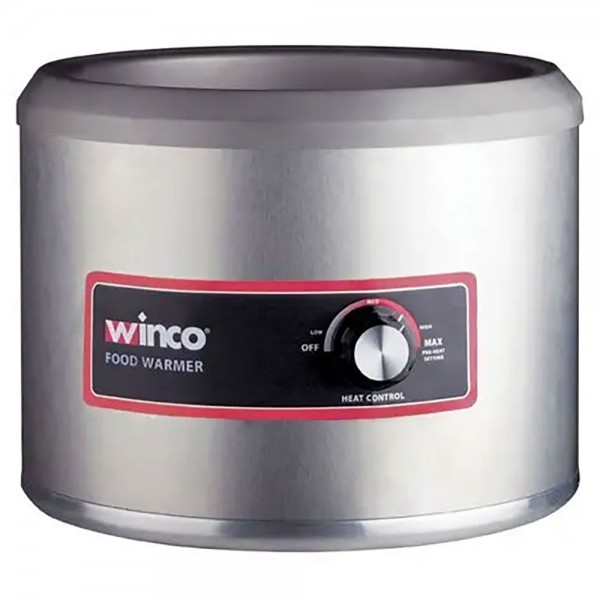 Winco FW-11R250 11 Qt. Round Food Warmer / Cooker - 120V, 750W Winco FW-11R250 11 Qt. Round Food Warmer / Cooker - 120V, 750W