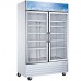 Wowcooler G53-W 53" Double Glass Swing Door LED Lighting Merchandiser Refrigerator - White
