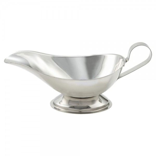 Winco GBS-10 10 oz. Stainless Steel Gravy Boat Winco GBS-10 10 oz. Stainless Steel Gravy Boat