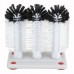 Winco GWB-3 3-Brush Glass Washer with Plastic Base Winco GWB-3 3-Brush Glass Washer with Plastic Base
