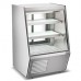Coldline HDL36-F 36 Refrigerated Slanted Glass Seafood Case with Built-in Drain and Rear Storage