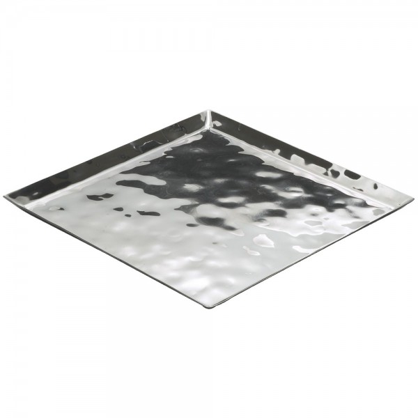 Winco HPS-10 10-1/4 x 10-1/4 Stainless Steel Display Tray Winco HPS-10 10-1/4 x 10-1/4 Stainless Steel Display Tray