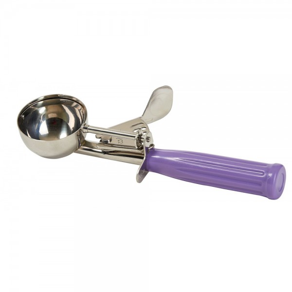 Winco ICD-20P 2 oz. Allergen Free Purple Handle Stainless Steel #20 Ice Cream Disher Winco ICD-20P 2 oz. Allergen Free Purple Handle Stainless Steel #20 Ice Cream Disher