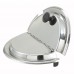 Winco INSH-7 Notched / Hinged Stainless Steel Cover for 7 Qt. Inset