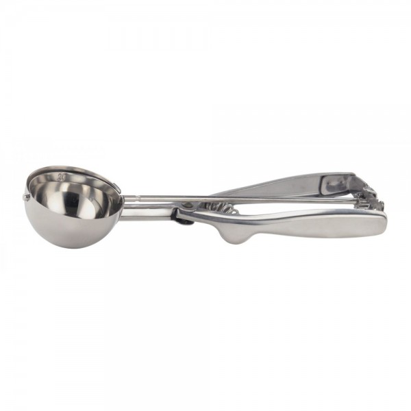 Winco ISS-20 #20 Round Squeeze Handle Disher Portion Scoop - 2.5 oz. Winco ISS-20 #20 Round Squeeze Handle Disher Portion Scoop - 2.5 oz.
