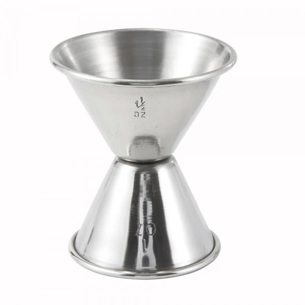 Winco J-4 Stainless Steel Double Jigger, 1 oz. x 1.5 oz. Winco J-4 Stainless Steel Double Jigger, 1 oz. x 1.5 oz.
