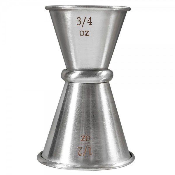 Winco J-6 Japanese-Style Stainless Steel Jigger, 1/2 oz. x 3/4 oz. Winco J-6 Japanese-Style Stainless Steel Jigger, 1/2 oz. x 3/4 oz.