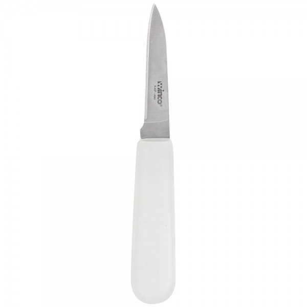 Winco K-40P 3 Paring Knife with White Polypropylene Handle Winco K-40P 3 Paring Knife with White Polypropylene Handle