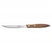 Winco K-438W 4-3/8 Stainless Steel Serrated Steak Knife With Wooden Handle