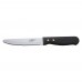 Winco K-85P 5 Jumbo Stainless Steel Steak Knife with Curved Poly Handle and Blunt Tip - 12/Pack