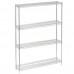 14D x 54L x 64H Chrome Wire Shelving Kit, 4-Shelf, NSF Listed