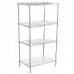 21D x 42L x 74H Chrome Wire Shelving Kit, 4-Shelf, NSF Listed