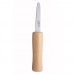 Winco KCL-2 Steel 6-5/8 Oyster/Clam Knife with Wooden Handle
