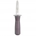 Winco KCL-5P 6-3/4 Oyster/Clam Knife with Black Plastic Handle
