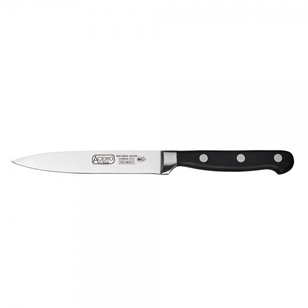 Winco KFP-50 Acero 5 Utility Knife with Black POM Handle Winco KFP-50 Acero 5 Utility Knife with Black POM Handle