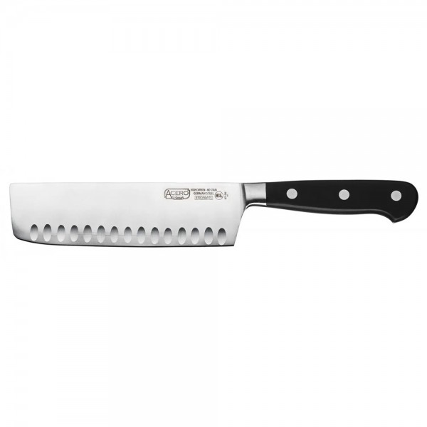 Winco KFP-73 Acero 7 Hollow Ground Nakiri Knife Winco KFP-73 Acero 7 Hollow Ground Nakiri Knife
