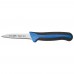 Winco KSTK-30 Sof-Tek 3-1/4 Paring Knife with Blue / Black Soft Grip Handle Winco KSTK-30 Sof-Tek 3-1/4 Paring Knife with Blue / Black Soft Grip Handle