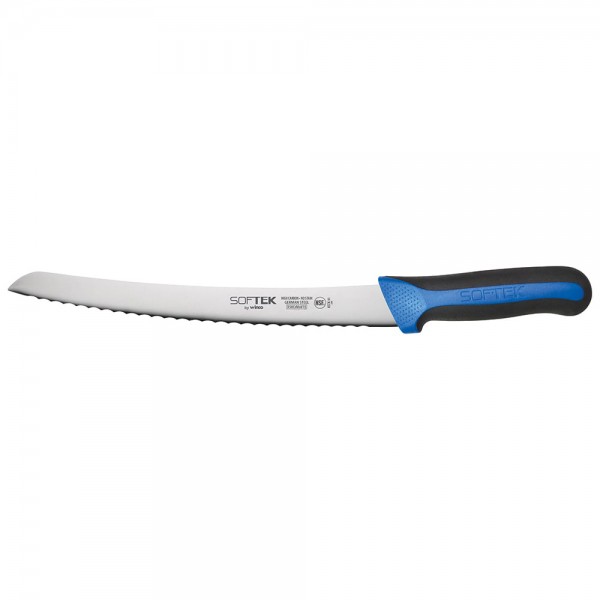 Winco KSTK-91 Sof-Tek 9-1/2 High Carbon German Steel Bread Knife with TPR Handle Winco KSTK-91 Sof-Tek 9-1/2 High Carbon German Steel Bread Knife with TPR Handle