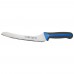 Winco KSTK-92 Sof-Tek 9 Offset Bread / Utility Knife with Blue TPR Handle Winco KSTK-92 Sof-Tek 9 Offset Bread / Utility Knife with Blue TPR Handle