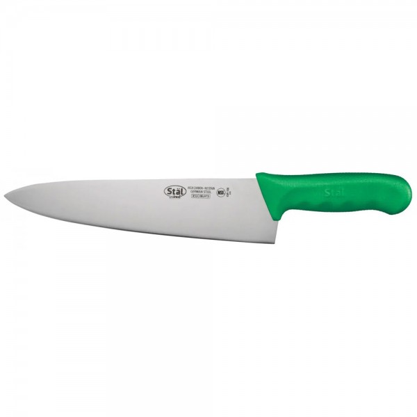 Winco KWP-100G Stal 10 Chefs Knife with Green Handle Winco KWP-100G Stal 10 Chefs Knife with Green Handle