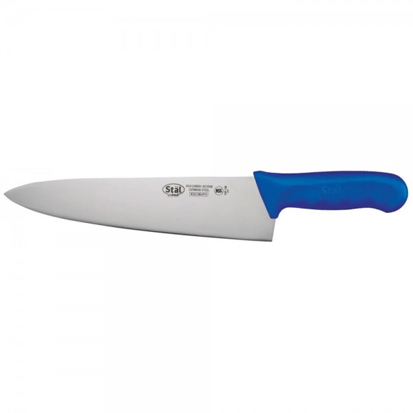 Winco KWP-100U Stal 10 Chefs Knife with Blue Handle Winco KWP-100U Stal 10 Chefs Knife with Blue Handle