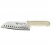 Winco KWP-70 Stal 7 Santoku Chef Knife with White Handle Winco KWP-70 Stal 7 Santoku Chef Knife with White Handle