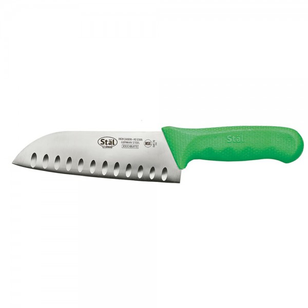 Winco KWP-70G Stal 7 Santoku Knife with Green Handle Winco KWP-70G Stal 7 Santoku Knife with Green Handle