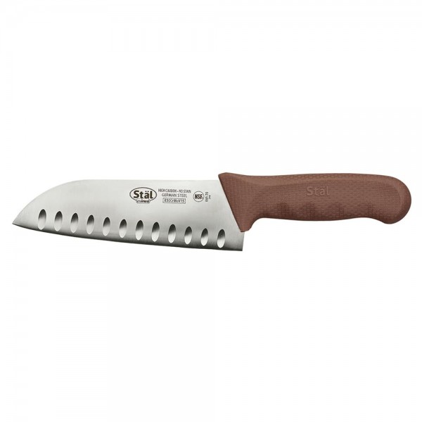 Winco KWP-70N Stal 7 Santoku Knife with Brown Handle Winco KWP-70N Stal 7 Santoku Knife with Brown Handle