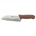 Winco KWP-70N Stal 7 Santoku Knife with Brown Handle Winco KWP-70N Stal 7 Santoku Knife with Brown Handle