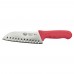 Winco KWP-70R Stal 7 Santoku Knife with Red Handle Winco KWP-70R Stal 7 Santoku Knife with Red Handle